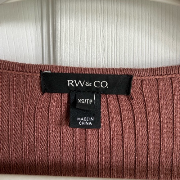 Twist Front Ribbed knit Sweater Dress - Picture 3 of 4